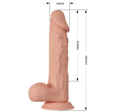 Duże realistyczne dildo penis z przyssawką  28cm